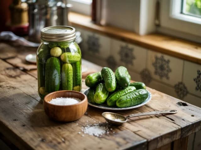 Ile soli na litr do ogórków kiszonych, by uzyskać idealny smak?