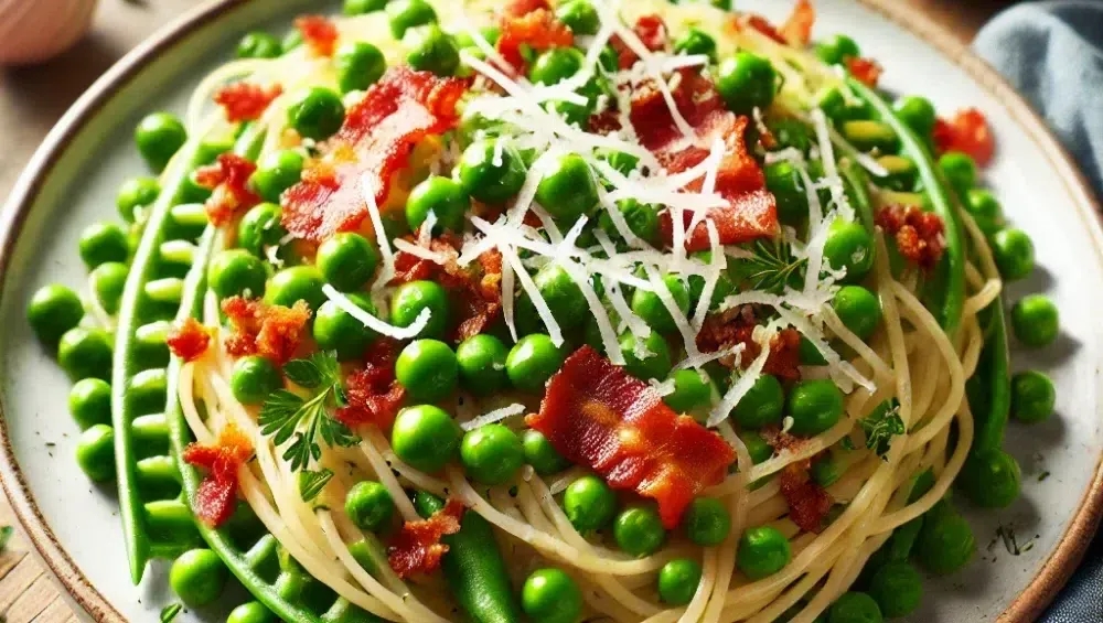 Proste spaghetti con piselli, które zachwyci całą rodzinę