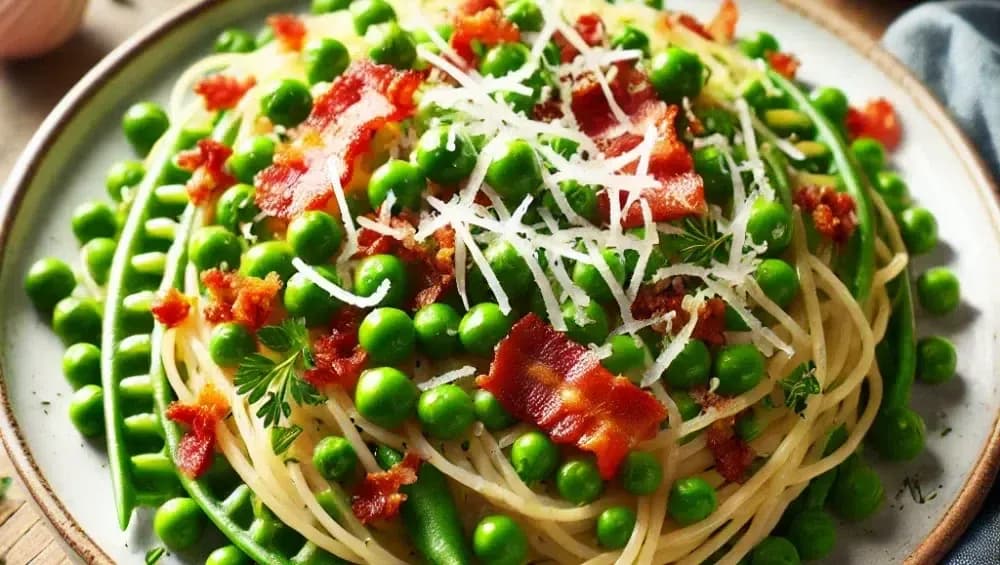 Proste spaghetti con piselli, które zachwyci całą rodzinę